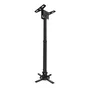 Tooq PJ3030TN-B Soporte de Techo para Proyector, Inclinable Giratorio Nivelable, hasta 20 kg, Negro